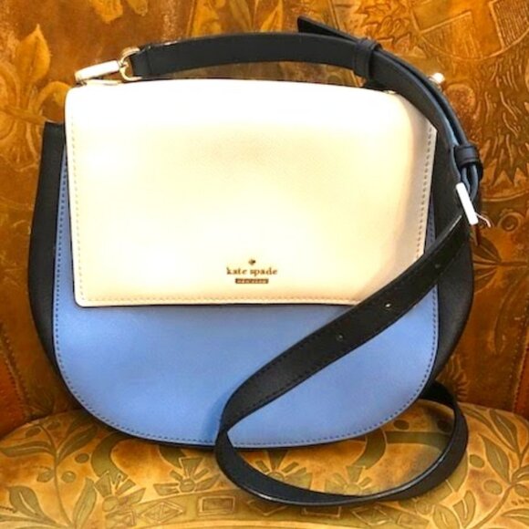 kate spade Handbags - KATE SPADE NY Cameron Street Byrdie Crossbody Bag Ivory Blue Black MSRP $298